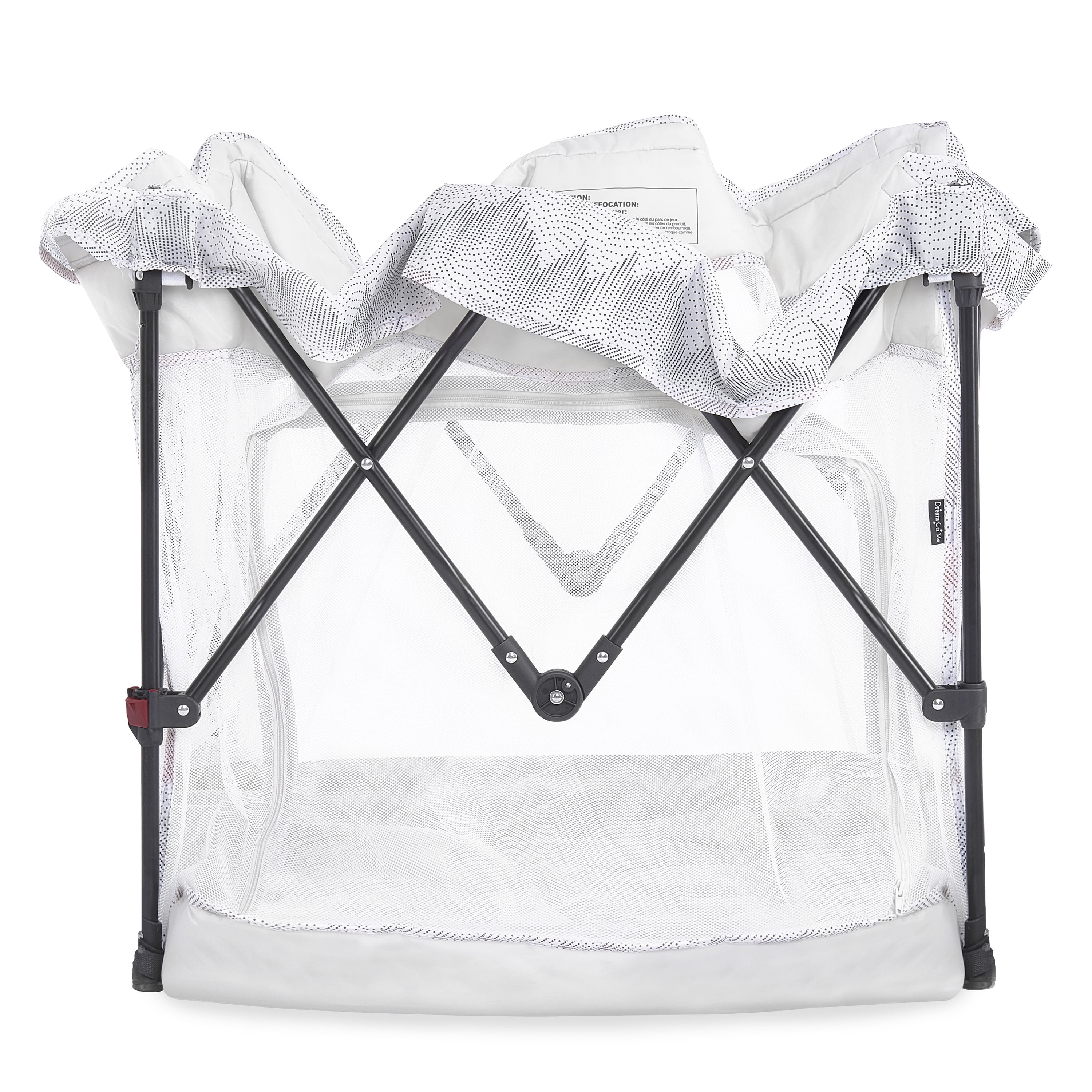 Dream on Me Ziggy Square Playpen, Dove White, Unisex