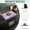 thumbnail image 6 of SEANATIVE Stove Top Cover for Electric Stove Multi-Purpose Stove Dust-proof Cover Protector Heat-Resistant Stovetop Mat for Induction Cooktops, Pearl Diamond Violet Pink Valentine's Day, 6 of 7