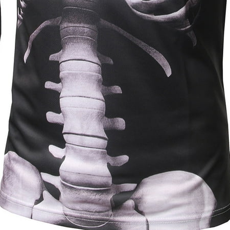 Men's Ugly Funny Skeleton 3D Printed Shirts, Hipster Party ...