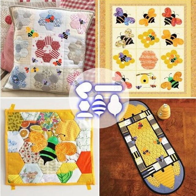 6/9/12‘‘ Belle Petite Abeille Collection Matelassage Modèle Ensemble Couverture d'Oreiller