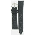 thumbnail image 2 of HIRSCH Galuchat Stingray Leather Watch Strap (Black) - L - 18mm - Stainless Steel Silver Buckle, 2 of 9