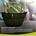 thumbnail image 4 of Headwind Glazed IronStone Boutique Collection Cascade Bowl Plant Pot – Graphite Color 8 Inch Pot for Indoor Plants - Planters for Indoor Plants - Ideal Succulent Planters by Robert Allen, 4 of 5