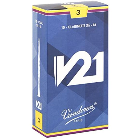 Vandoren CR803 Bb Clarinet V21 Reeds Strength 3; Box of 10
