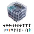 thumbnail image 1 of Unique Bargains 635 Pcs Car Body Retainer Clips Bumper Door Trim Panel Fender Rivets Multicolor, 1 of 6