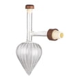 thumbnail image 2 of predolo Elegant Transparent Portable Decanter Aerator Whiskey Glass Container for Dining Peach Shaped, 2 of 8