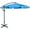 Blue, variant on Outsunny 11FT Offset Hanging Patio Umbrella Cantilever Umbrella, Red