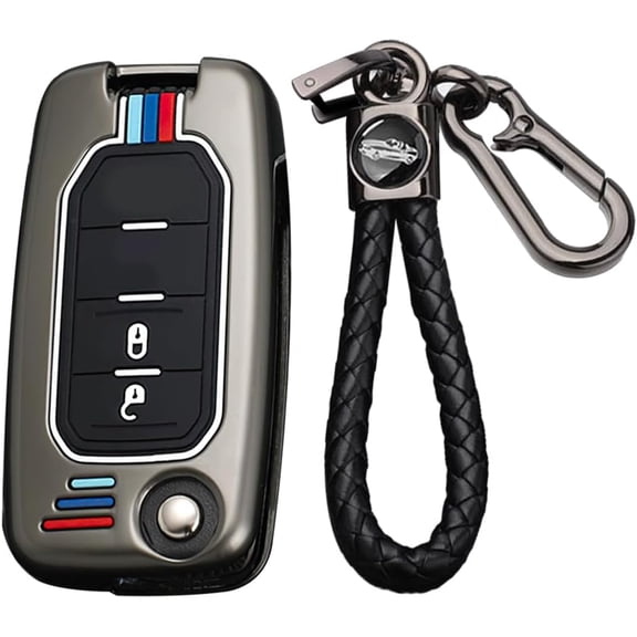 Flip Style Key Case Holder Protector Keychain for Jeep Cherokee Renegade Grand and Dodge Ram Car Key Accessories