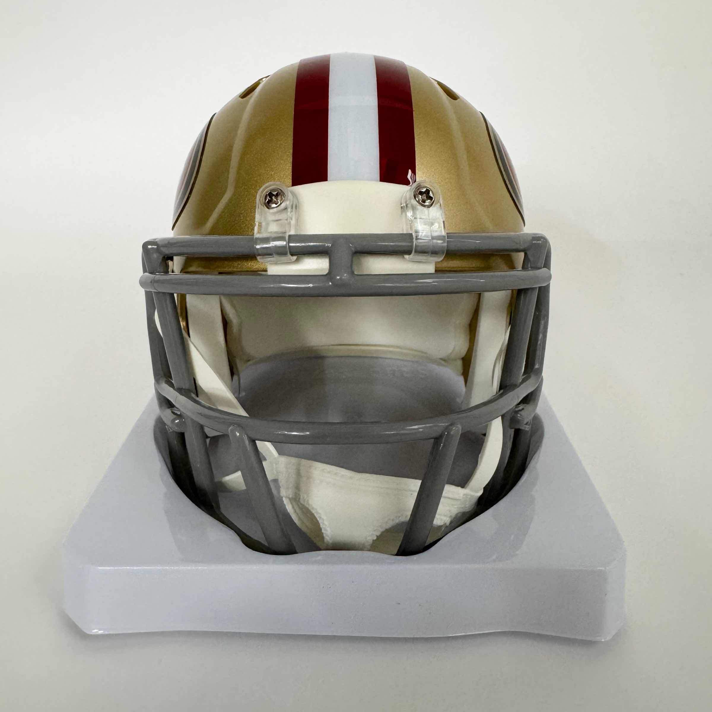 Autographed/Signed Brock Purdy San Francisco 49ers Football Mini Helmet Fanatics COA