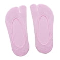 thumbnail image 2 of Calcetines de chanclas de dos dedos para mujer, calcetines de algodón con puntera dividida, calcetines invisibles de verano, dos Púrpura claro, 2 of 9