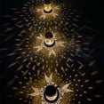 thumbnail image 3 of Injueey Magníficas luces de proyección solares para vistas al patio, linterna con mango de hierro Iluminación y accesorios, 3 of 6