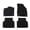 Black, variant on Ikon Motorsports Floor Mats Fits 2021-2025 Volkswagen ID.4 4DR Gray Nylon OE Fitment Style Front & Rear Floor Mats Anti-slip Carpets Replacement 4PCS