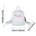 thumbnail image 4 of Kcolen Cute Preppy Back To School Backpack Shoulder Bag Couple Fashion Outdoor Sports Leisure Small Backpack Lightweight Outing Travel Bag, 4 of 5