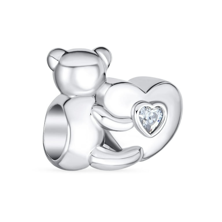 925 Sterling Silver Charm for Pandora Bracelets Pansy Flower Heart Miss You  Bead Charms Women Bracelet Charm