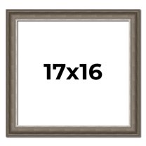 17x16 Frame Brown Solid Wood Picture Frame | 1.75 Inch Moulding Width | Austin Frame Complete with