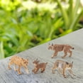 thumbnail image 5 of CREATITOY Realistic Lynx Animal Figurine Toys - 4PC Safe Resin Educational Toys for Kids 3+, Home Decor & Collectibles Gift, 5 of 6