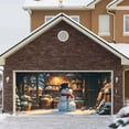 thumbnail image 4 of Christmas Garage Door Decorative Cover Winter Snowman Garage Door Cover Christmas Garage Door Background Decorative For Holiday Party Background Supply, 4 of 5