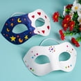 thumbnail image 4 of （20 PCS blank）Masquerade Mask Unpainted Blank Halloween Mask DIY Paper Cat Masks to Paint Dress Up Half Masks, 4 of 5