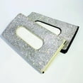 thumbnail image 2 of Caja de pañuelos de piel sintética para coche, soporte para pañuelos, caja para servilletas, organizador de papel para el parasol del coche Beige, 2 of 6