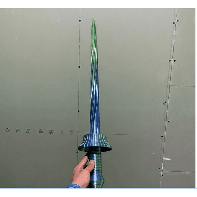 Kmbangi Épée et Poignard Rétractables Imprimés en 3D, Poignard en Spirale, Jouet de Soulagement du Stress pour Adultes, Couteau Sensoriel pour l'Autisme