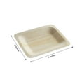 thumbnail image 3 of Efavormart 100 Pack | 4"x5" Eco Friendly Birchwood Wooden Dessert, Appetizer Plate, 3 of 11