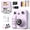 Purple, variant on OEKE Instant Print Camera For Kids with 32GB SD Card & Print Paper Rolls, 1080P HD Video Digital Toddler Camera with Zero Ink Thermal Printer, Portable Toy Gift for Kids,Pink