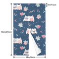 thumbnail image 3 of DouZhe Doorway Drape Split Curtains, Kawaii Pastel Cats Room Divider Privacy Door Curtains, 34" x 56", 3 of 7