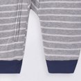 thumbnail image 4 of 9-12 Months Infant Boys Girls Striped Rompers,Cute Print Long Sleeve Baby Jumpsuit,Soft Warm Fall Winter Unisex Onesie for Newborn Infant Boys 3 6 9 12 18 Months,Grey, 4 of 7