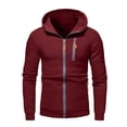 thumbnail image 1 of Akiihool Sweatpant Sets Men Men's 2 Piece Tracksuits Casual Long Sleeve Sweatsuits Suit Set Sports Outfit (Red,M), 1 of 4