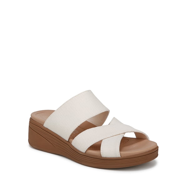 BZees For Lifestride Womens Fiona Wedge Sandal - Medium & Wide Width