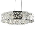thumbnail image 3 of 8 Light Drum Shade Chandelier with Chrome finish, 3 of 7