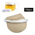 thumbnail image 4 of Bolsas de filtro de té de 100 Uds., de té de especias de pimienta con cordón, bolsas de filtro de sello de café, de té suelto, bolsa sin blanquear Soledad Infusor vacío, 4 of 9