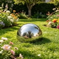 thumbnail image 2 of YuanGuangQ Stainless Steel Semi Circular Ball, Metal Gazing Sphere for Table Decor, Decorative Polished Ornament for Room Shelf Centerpiece, 2 of 6