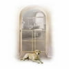 Midwest 44" High Wood Gate, Wire Mesh, Expands 29"-50" Wide