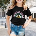 thumbnail image 2 of ibiyuan 2t Boys Clothes Crew Neck Funny Short Sleeve Girls Size 8 Shirts Graphic Hearts Basic Tee Super Soft Little Kids Casual Clothes, 2 of 4