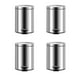 thumbnail image 5 of Kearding Cubo de basura silencioso de acero inoxidable, contenedores de basura para el baño y la sala de estar, contenedor de basura con tapa redonda Suministros de limpieza para el hogar 12L Kearding HA067962-03, 5 of 6