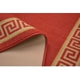 thumbnail image 5 of Custom Size Runner Rug Bordered Greek Key Meander Red Roll Rug Runner Choice of Your&nbsp;Length by feet&nbsp;Slip Skid Resistant Latex Back Cut to Size Runner Rugs Customize in USA Facility, 5 of 9