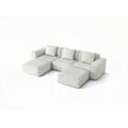 thumbnail image 6 of 118-inch Modular Sofa in Cloud Velvet - Modern for Living Room, 6 of 8