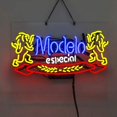 thumbnail image 1 of Modelo Especial Real Glass Handcraft Beer Bar Pub Store Party Room Wall Window Display Neon Signs 19x15, 1 of 3