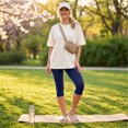 thumbnail image 4 of High Waisted Leggings for Women - Full Length Capri Buttery Soft Yoga Pants for Workout Athletic Royal Blue XXL, 4 of 8