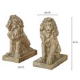 thumbnail image 3 of Lions at Guard Sculptures Sand Set of Two Set of Two, 3 of 5