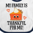 thumbnail image 4 of Inktastic Thanksgiving Thankful Family Boys or Girls Baby Bib, 4 of 4