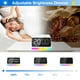 thumbnail image 5 of Reloj despertador JALL con radio FM digital para dormitorio, 8 colores, luz nocturna, 5 of 8