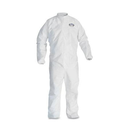 Kimberly-Clark A30 Elastic-Back & Cuff Coveralls, White, 2X-Large, 25/Case KCC 46105