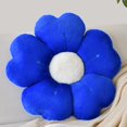 thumbnail image 1 of Almohada con forma de flor ZCNYCLAM 38 cm de piel suave azul, 1 of 7
