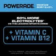 thumbnail image 3 of (3 pack) POWERADE Mountain Berry Blast Bottled Electrolyte Sports Drink, 12 fl oz, 8 Count, 3 of 10