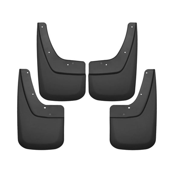 Husky by RealTruck Front & Rear Mud Guards Compatible with 14-18 Sierra 1500, 15-18 2500/3500 Compatible with select: 2014-2019 GMC Sierra, 2019 GMC Sierra Limited