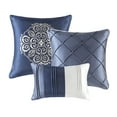 thumbnail image 5 of Home Essence Burnett 7 Piece Comforter Set, Cal King, Navy, 5 of 7
