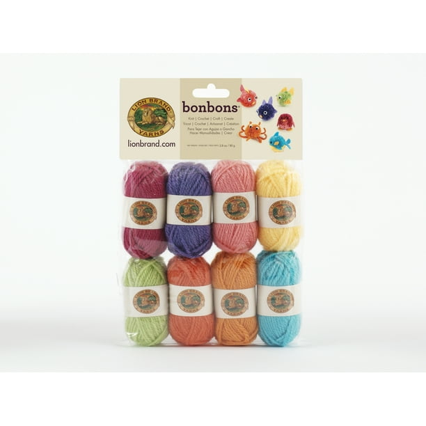 Lion Brand Yarn Bonbons Brights 601610 Novelty Yarn