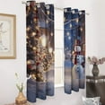 thumbnail image 3 of Merry Christmas Snowman Christmas Tree Luxury Window Curtains Blinds for Living Room Kids Bedroom Bathroom Kicthen Door Home Decor 2 Panels, 3 of 6