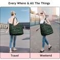 thumbnail image 5 of Math Equations Calculus Formulas Green Pattern Travel Tote Bags for Women Carry On,Large Weekender Bags for Women Travel,Multi Functional Duffle Bag for Work,Shopping,Sports, 5 of 5